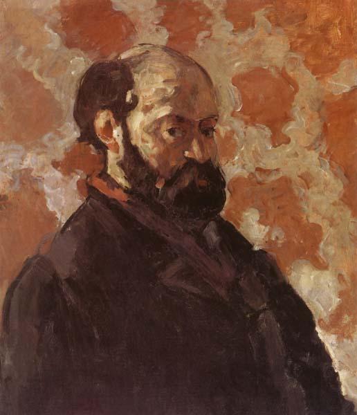 Paul Cezanne Self-Portrait on Rose Background